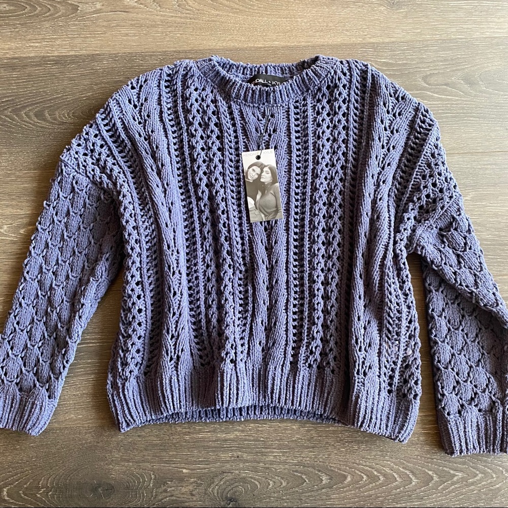 Kendall + Kylie Crochet  Sweater
